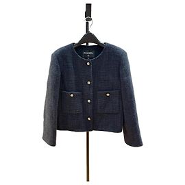 Chanel Navy Tweed Jacket