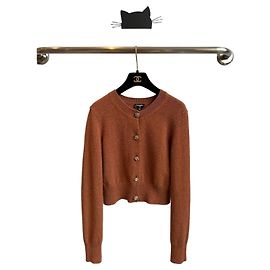 Malha de cashmere Chanel laranja