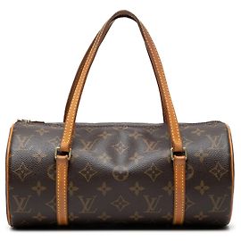 Louis Vuitton Monogram Papillon 28 Handtasche Braun