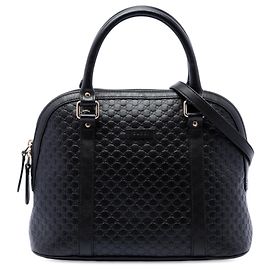 Sac Dome Gucci Medium Microguccissima Noir
