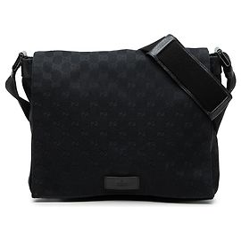 Borsa a tracolla Gucci GG Canvas nera