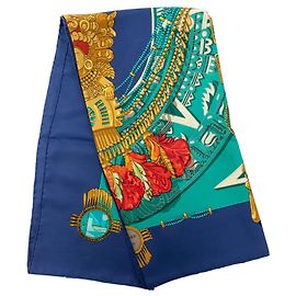 Foulard di seta Hermès Mexique Blu
