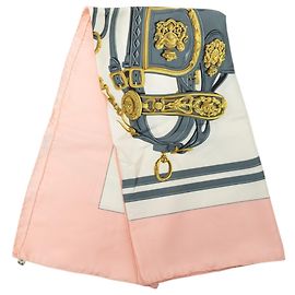 Foulard di seta Hermès Brides de Gala Rosa 90 Scarves