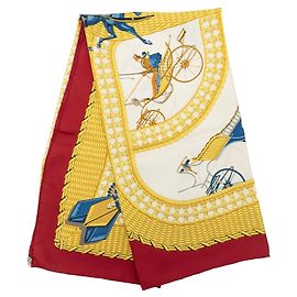 Foulard di seta Multi Hermès Les Voitures a Transformation 90