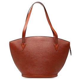 Borsa a tracolla Louis Vuitton Epi Saint Jacques GM con tracolla lunga, Marrone