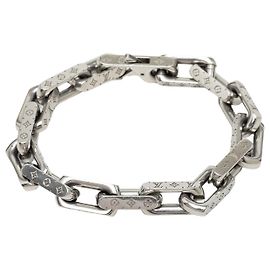 Pulsera de cadena Monogram en acero inoxidable plateado Louis Vuitton L