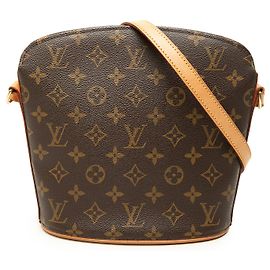 Bolsa Tiracolo Louis Vuitton Monogram Drouot Castanha