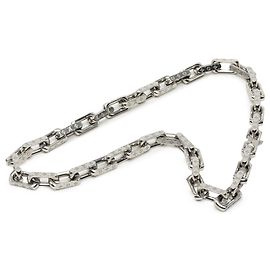 Louis Vuitton Monogram Gliederkette aus silberfarbenem Edelstahl