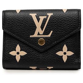 Portafoglio Piccolo Victorine Louis Vuitton Bicolor Monogram Empreinte Giant Nero