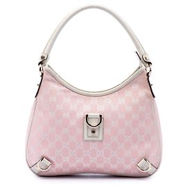 Borsa a tracolla Gucci GG Canvas Abbey D Ring Rosa