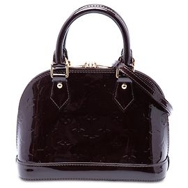 Louis Vuitton Monogram Vernis Alma BB Satchel Lila