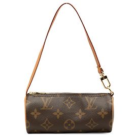 Bolsa de Mão Louis Vuitton Monogram Papillon Pochette Castanha