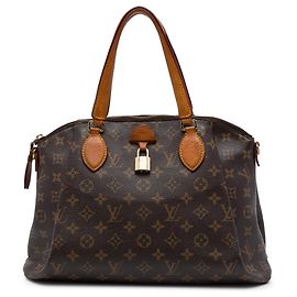 Bolso Satchel Louis Vuitton Monogram Rivoli MM Marrón