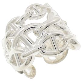 Anel Hermès Chaine d'Ancre Enchainée