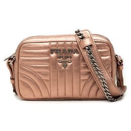 Prada Logo Quilted Chain Shoulder Bag
