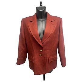 Blazer Vintage Yves Saint Laurent Variation de lana color óxido