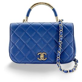 Chanel Carry Chic Flap Quilted Lambskin Small