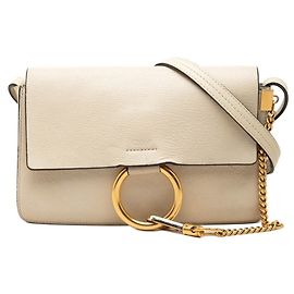 Bolsa de ombro Chloé Faye com logótipo em relevo