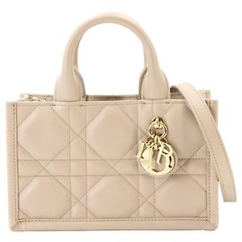 Christian Dior Macro Cannage Book Tote Mini
