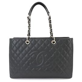 Tote Bag Chanel Matelasse Grand Chain in Gray