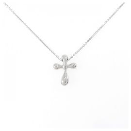Autre Marque Tiffany Small Cross Halskette