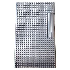Autre Marque Encendedor S.T. Dupont de plata guilloché