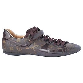 Sneakers Louis Vuitton Globe-Trotter Monogram Canvas & Patent Leather