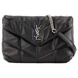 Autre Marque SAINT LAURENT - Borsa a tracolla Loulou Puffer Toy Saint Laurent in pelle liscia nera