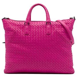 Bottega Veneta Medium Nappa Intrecciato Convertible Tote Satchel Rosa