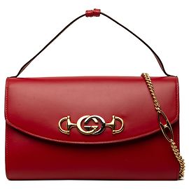 Borsa Satchel Zumi Small in pelle rossa Gucci