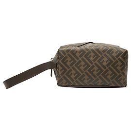 Necessaire / Pochette Fendi Zucca Canvas Marrone