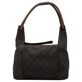 Borsa a mano Gucci GG Denim marrone