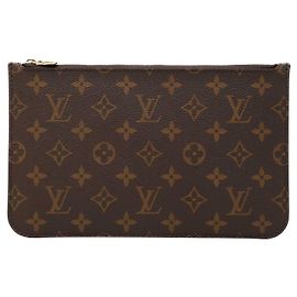 Louis Vuitton Monogram Neverfull MM Pouch Braun