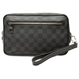 Bolso de mano Louis Vuitton Kasai Damier Graphite Negro