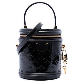 Louis Vuitton Monogram Vernis Cannes Satchel Schwarz