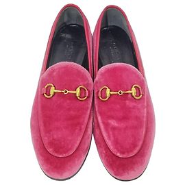 Gucci Mocasines Jordaan Horsebit de terciopelo