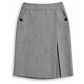 Saia lápis Max Mara Puro Lino para mulher em linho 100% Grey Mélange – IT 44