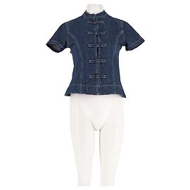 Autre Marque Top en denim bleu DAMSON MADDER