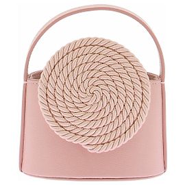Autre Marque Mini-sac en cuir avec détails de passementerie