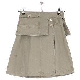 Autre Marque Gonna in cotone DAMSON MADDER kaki