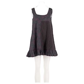 Autre Marque Damson Madder Kleid aus Baumwolle Grau Gemustert 34 FR