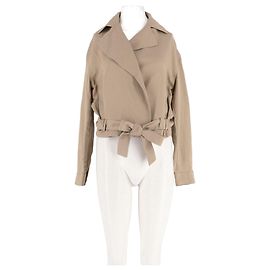 Autre Marque Giacca corta beige M&S in viscosa XS