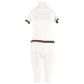 Autre Marque Top en coton blanc Damson Madder