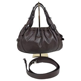 Bolso de mano Le Tanneur Mathilde en cuero marrón