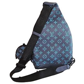 Louis Vuitton Monogram Empreinte Duo Sling Bag & Pochette - Navy Blue