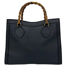 Borsa a mano/Tote in pelle con bambù vintage GUCCI