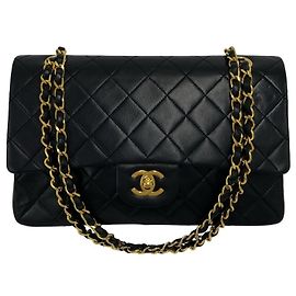Borsa a tracolla Chanel Vintage Matelassé Double Flap