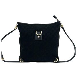 Gucci Abbey Crossbody-Tasche aus GG Canvas und Leder