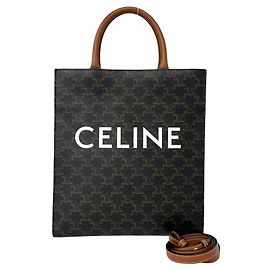 Céline Celine Vertical Cabas Triomphe Handbag