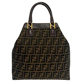 Fendi Vintage Zucca FF Pattern Handtasche Tote Bag